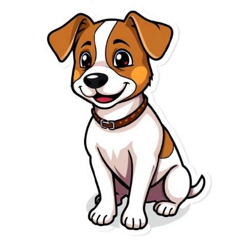 Preview for Cartoon-dog-illustration-aicartoon-template-b722d