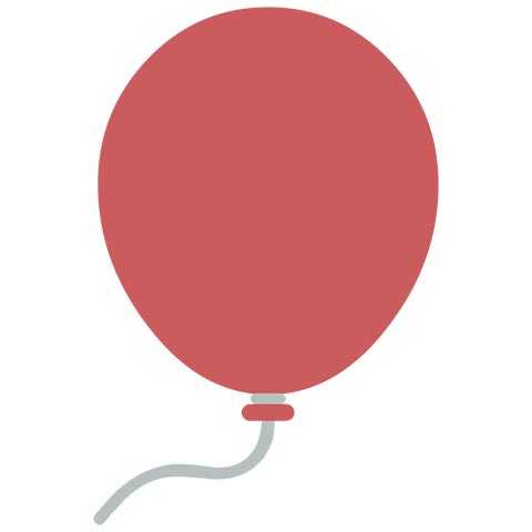 Preview for Red-balloon-illustration-object-emoji-template-080b9
