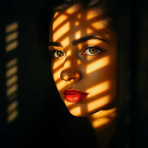 Preview for Woman-face-shadows-aiphotography-template-0813d