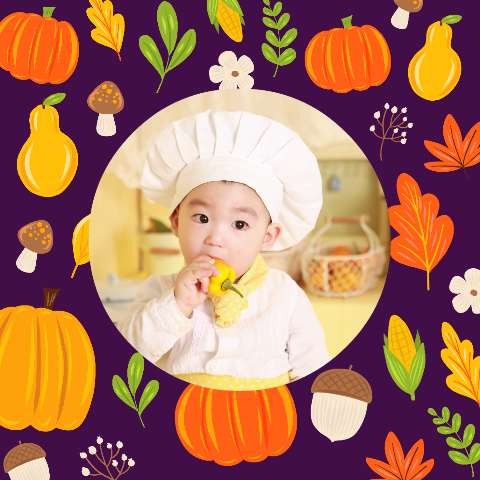 Preview for Little-chef-autumn-delight-thanksgiving-template-32cff