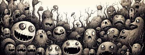 Preview for Dark-fantasy-creatures-illustration-halloween-social-template-3a206