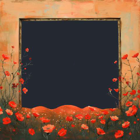 Preview for Poppies-around-blackboard-art-mothers-day-template-3b478