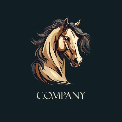 Preview for Elegant-horse-logo-design-logo-animal-template-9e77c