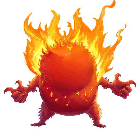 Preview for Fiery-creature-illustration-elemental-monster-template-0554f