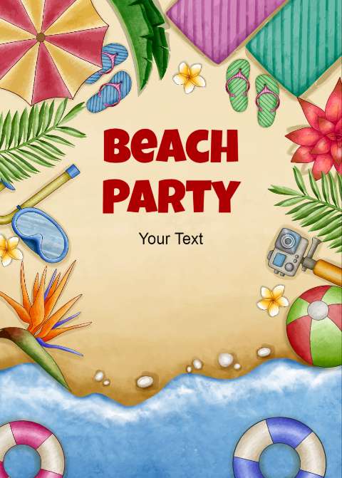 Preview for Beach-party-invitation-template-summer-fb8b7