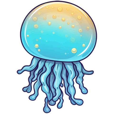 Preview for Cartoon-jellyfish-illustration-emoji-animal-template-eb83d
