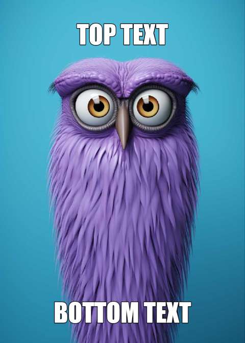 Preview for Purple-owl-meme-template-meme-animal-fb31d