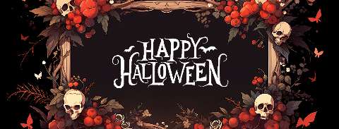 Preview for Halloween-greeting-with-skulls-halloween-social-template-ddd01