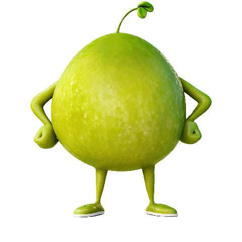 Preview for Green-apple-character-fruit-monster-template-9ed94