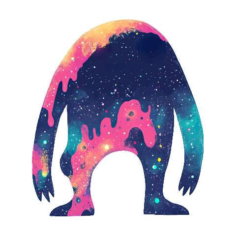 Preview for Cosmic-bigfoot-silhouette-elemental-monster-template-539c1