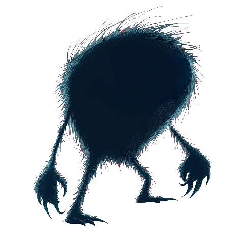 Preview for Dark-furry-creature-illustration-dark-monster-template-b0cf7