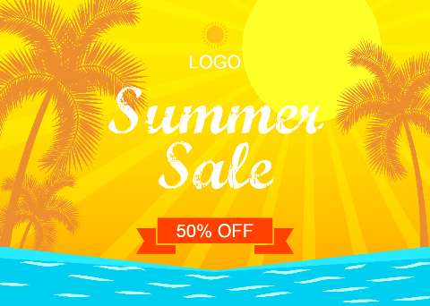 Preview for Summer-sale-50-off-ad-template-83211