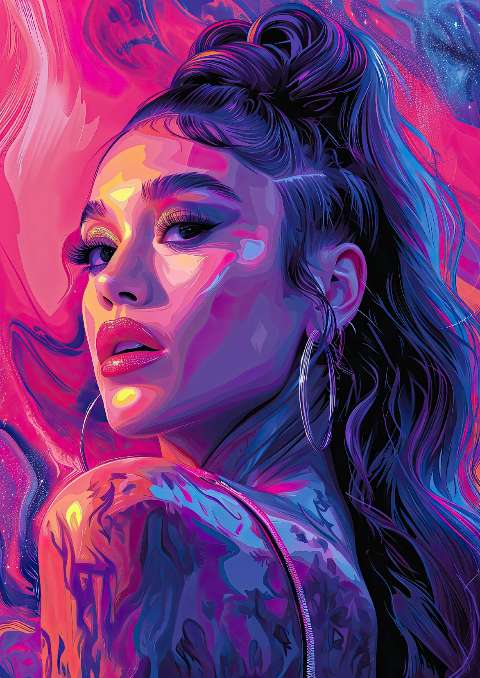 Preview for Vibrant-portrait-art-celebrities-template-b92df