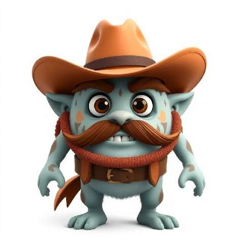 Preview for Cowboy-monster-character-aimonsterstyle-template-7e34e