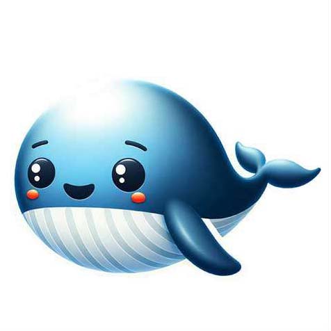 Preview for Cartoon-blue-whale-illustration-aiemojianimals-template-8ff5c