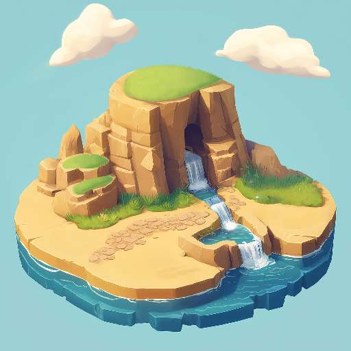 Preview for Island-oasis-3d-illustration-desert-tiny-template-9e52d