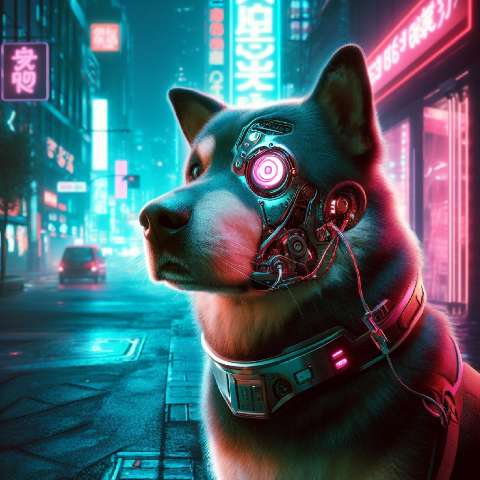 Preview for Cyberpunk-dog-neon-city-aiold-template-7cf6c
