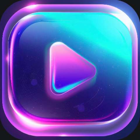 Preview for Neon-play-button-icon-video-app-template-5119d