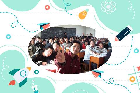 Preview for Classroom-scene-with-students-back-to-template-e22a9