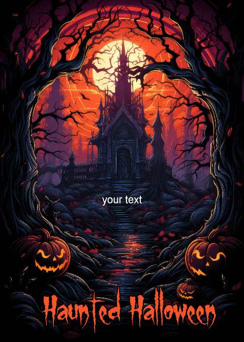 Preview for Haunted-halloween-background-halloween-flyer-template-2f09d