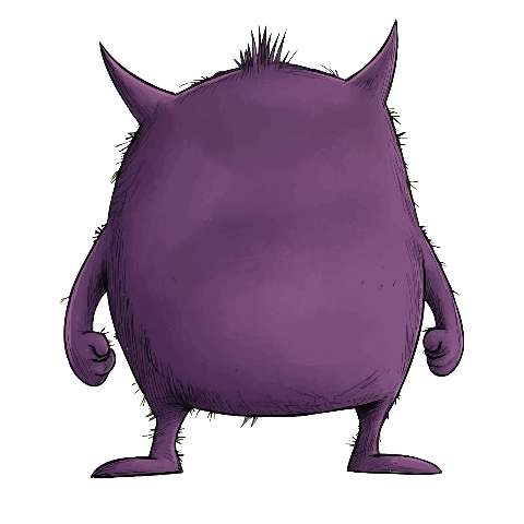 Preview for Purple-cartoon-monster-illustration-colorful-monster-template-25dba