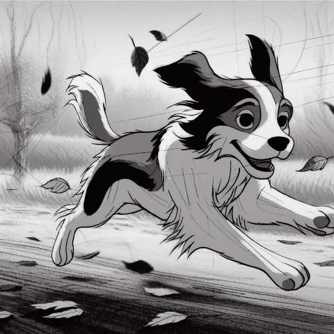 Preview for Cartoon Dog Running Template