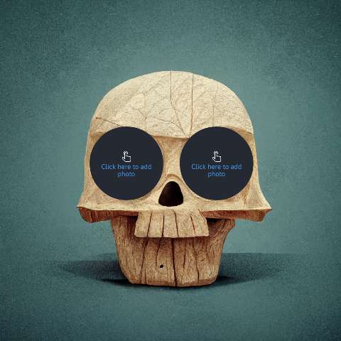 Preview for Wooden-skull-template-placeholder-eyes-ai-image-ba072
