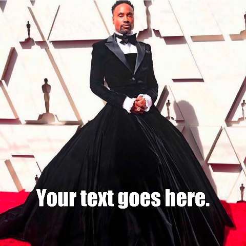 Preview for Man-in-black-tuxedo-gown-red-carpet-meme-classic-template-624bb