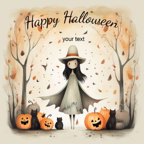 Preview for Halloween-witch-illustration-template-97d3a