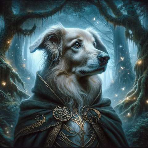 Preview for Mystical-dog-enchanted-forest-aiold-template-2b774
