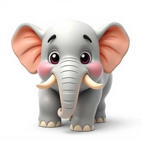 Preview for Cartoon-elephant-illustration-aiemojianimals-template-cb7e3