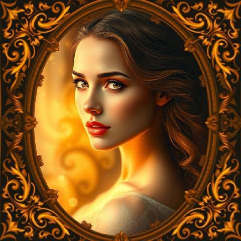 Preview for Elegant-portrait-ornate-frame-aistylized-template-aae4d