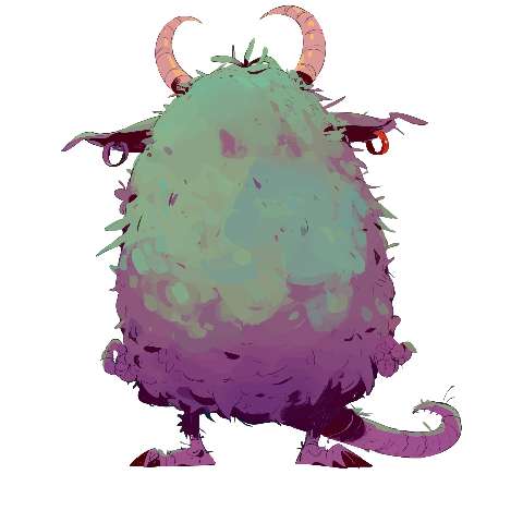 Preview for Fantasy-creature-illustration-whimsical-monster-template-86885