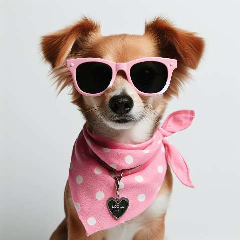 Preview for Cool Dog In Pink Sunglasses Template