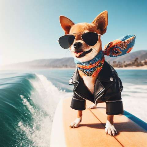 Preview for Cool Dog On A Boat Ride Template