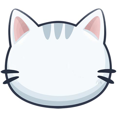 Preview for White-cat-face-icon-emoji-animal-template-87648