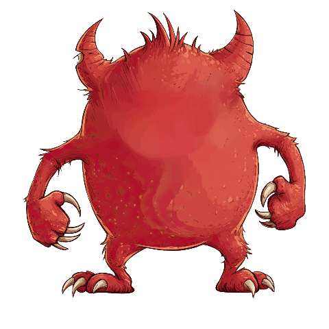 Preview for Red-monster-illustration-colorful-monster-template-3a2c1