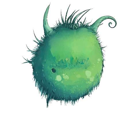 Preview for Whimsical-green-monster-illustration-monster-torso-template-499a5