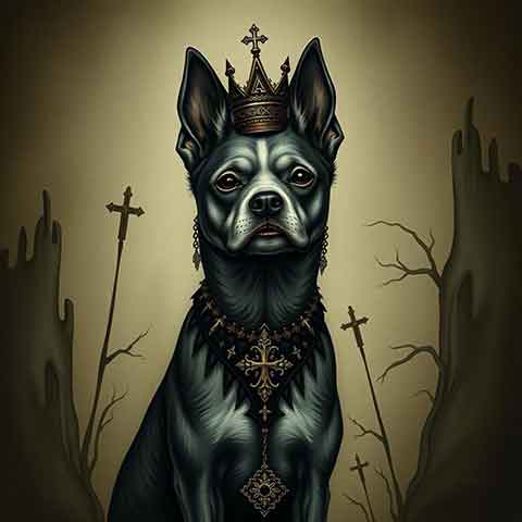 Preview for Gothic-crowned-canine-art-aiold-template-4396e