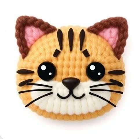 Preview for Crochet-cat-brooch-aiappiconstyle-template-314f9