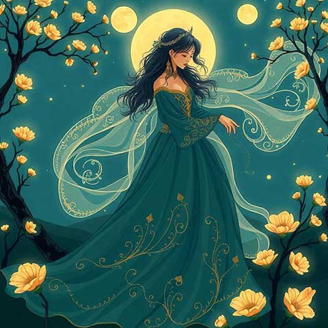 Preview for Moonlit-fantasy-woman-teal-aifeatured-template-e7b50