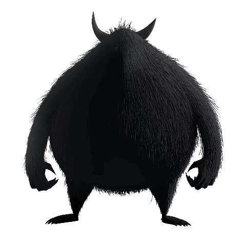 Preview for Dark-furry-creature-illustration-dark-monster-template-8ce42