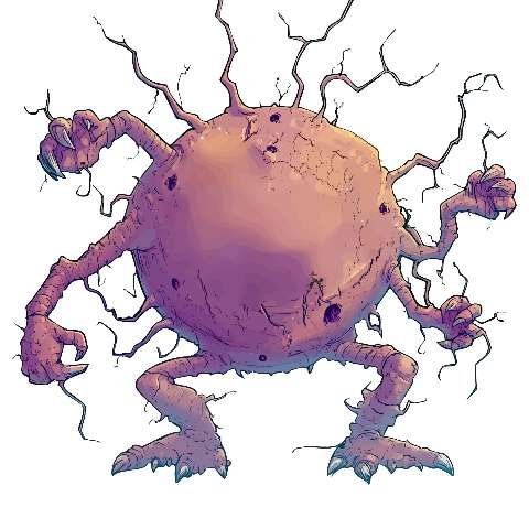 Preview for Fantasy-purple-creature-illustration-elemental-monster-template-441b4