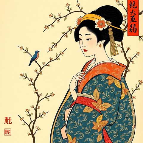 Preview for Traditional-japanese-geisha-art-aiartstyle-template-50b3f