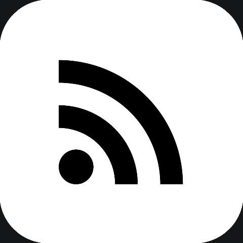 Preview for Rss-feed-icon-light-icon-template-cda36