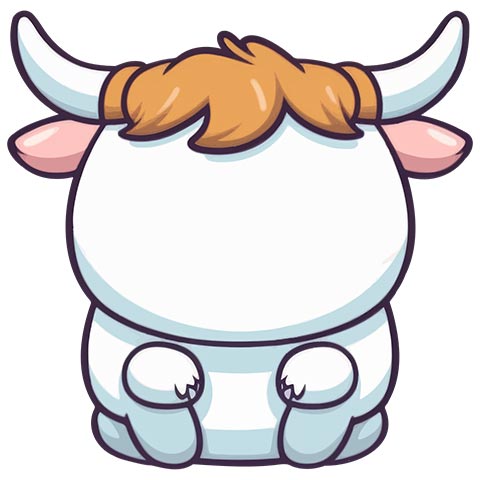 Preview for Cartoon-cow-illustration-emoji-animal-template-3abf9
