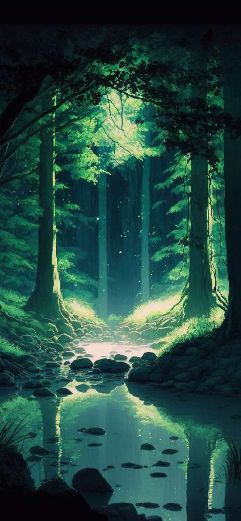 Preview for Mystical-forest-landscape-aiwallpaper-template-3cecd