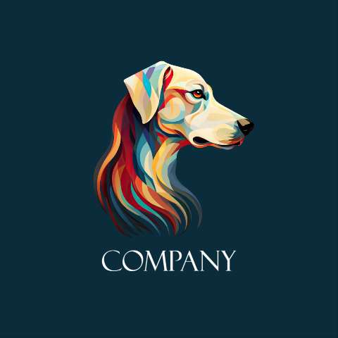 Preview for Colorful-dog-logo-design-logo-animal-template-43eda
