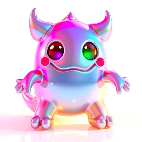 Preview for Iridescent-cartoon-monster-aimonsterstyle-template-b85f1