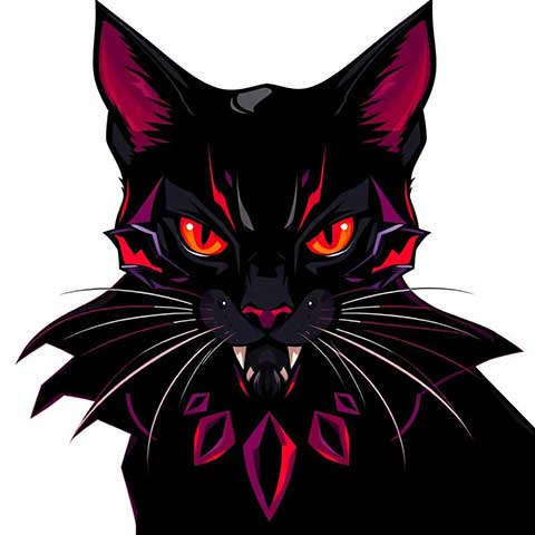 Preview for Dark-fantasy-cat-illustration-aistickerunique-template-2cd92